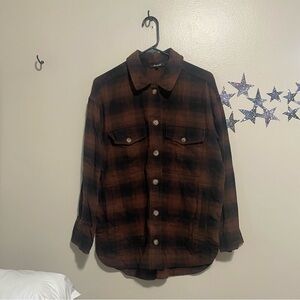 Madewell Oversized Flannel Shirt Jacket